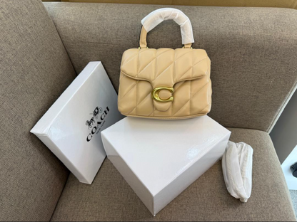 Coach Madison Luxury Quilted Flap Crossbody Satchel