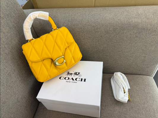 Coach Madison Luxury Quilted Flap Crossbody Satchel