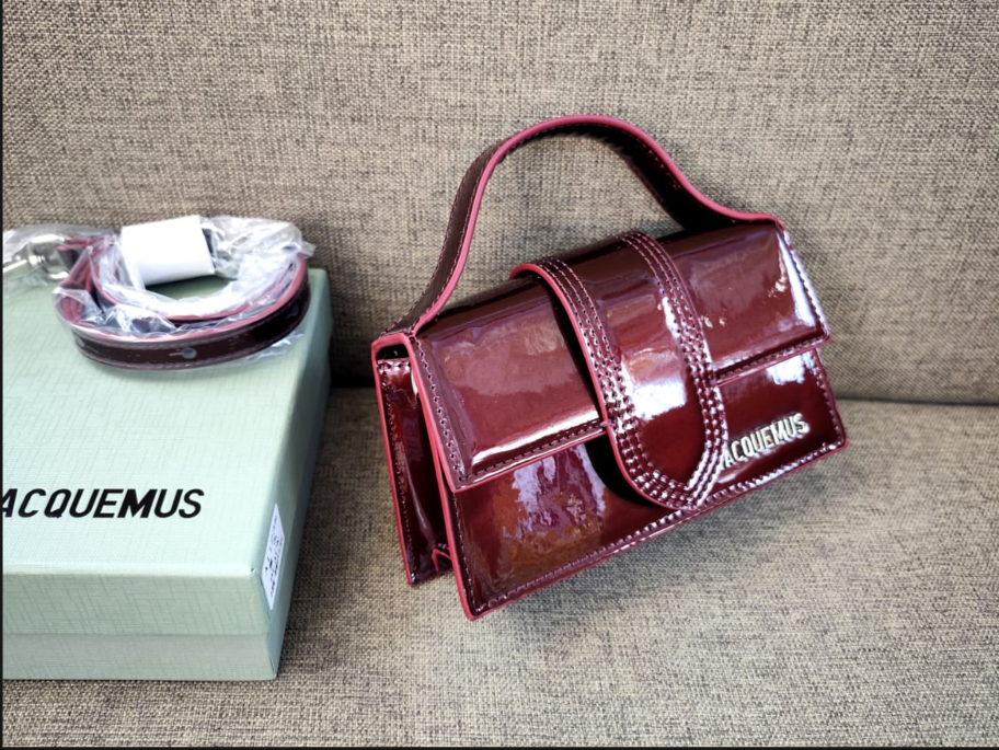 Jacquemus Le Bambino Mini Patent Crossbody Bag