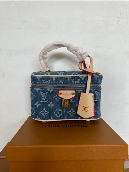 Louis Vuitton Monogram Denim Vanity PM Box Crossbody Bag