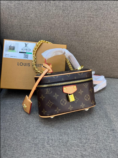 Louis Vuitton Monogram Denim Vanity PM Box Crossbody Bag