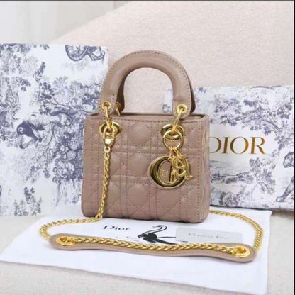 Mini Lady Dior Bag in Cannage Lambskin Leather