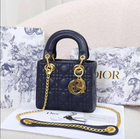 Mini Lady Dior Bag in Cannage Lambskin Leather