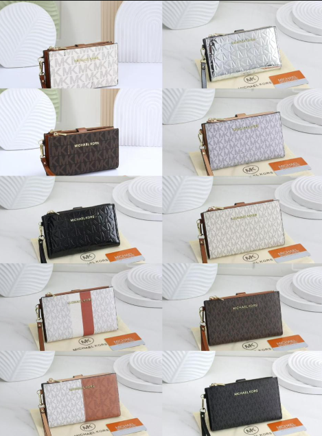 Michael Kors Jet Set Travel Double Zip Wristlet