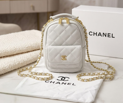 CHANEL Lambskin Quilted Mini Duma Backpack