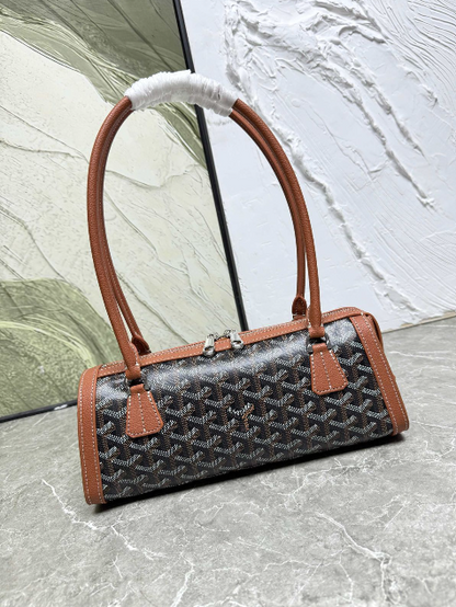 Goyard Goyardine Soufflot Cylindrical Shoulder Bag