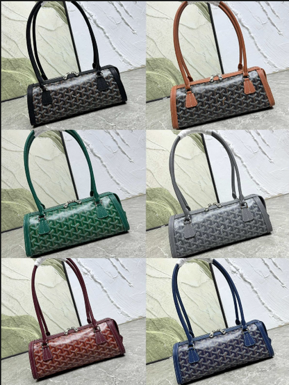 Goyard Goyardine Soufflot Cylindrical Shoulder Bag