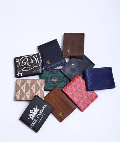 Men's Luxury Designer Leather Wallet & Card Holder Collection