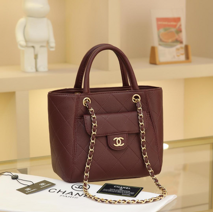 Chanel Caviar Quilted Shopping Tote Bag
