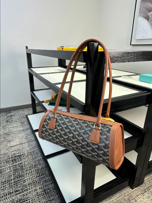 Goyard St. Louis Tote Bag with Leather Trim