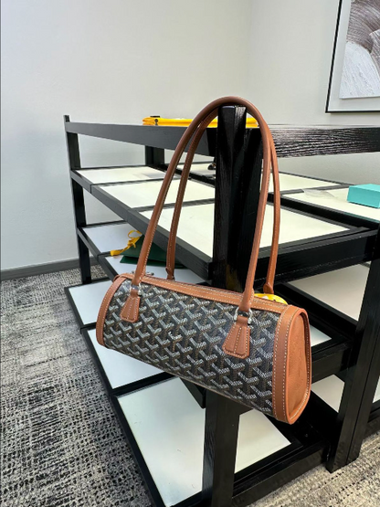 Goyard St. Louis Tote Bag with Leather Trim