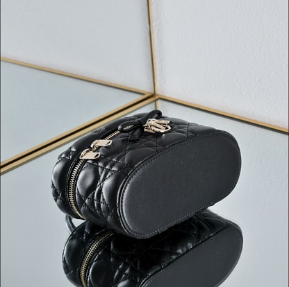 Lady Dior Cannage Vanity Case Bag with Charms