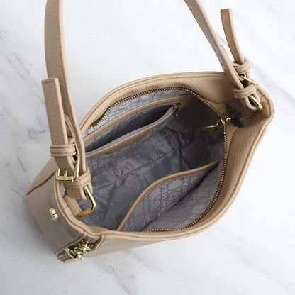 Dior Branding 2-Piece Hobo Shoulder Bag and Wallet Set
