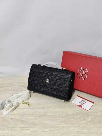 Guess Isola Monogram Embossed Top-Handle Crossbody Bag
