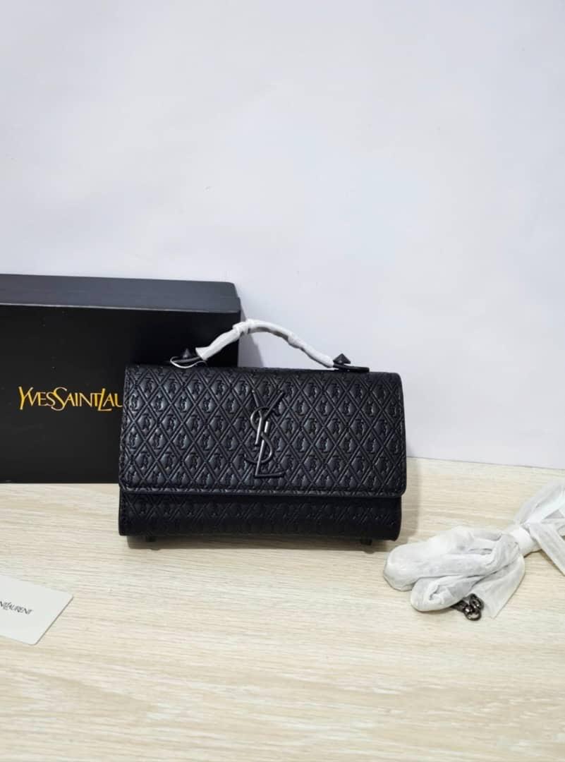 Guess Isola Monogram Embossed Top-Handle Crossbody Bag