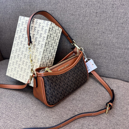Michael Kors Jet Set Travel Medium Pouchette Crossbody Bag
